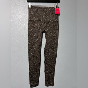 SPANX Olive Green Leopard-Print Leggings